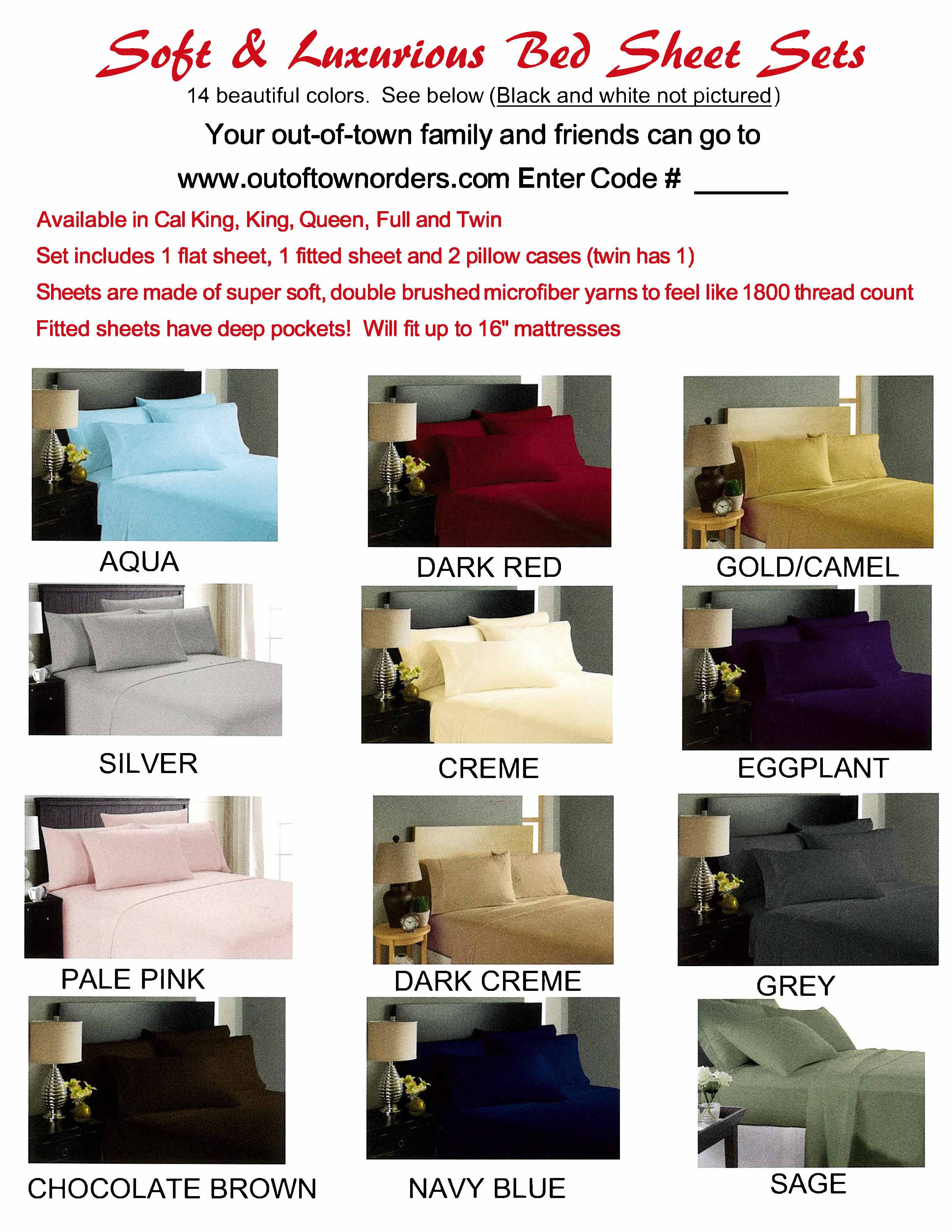 Bed Sheet Set Sales Flier 2019 1 Special Moments Fundraising