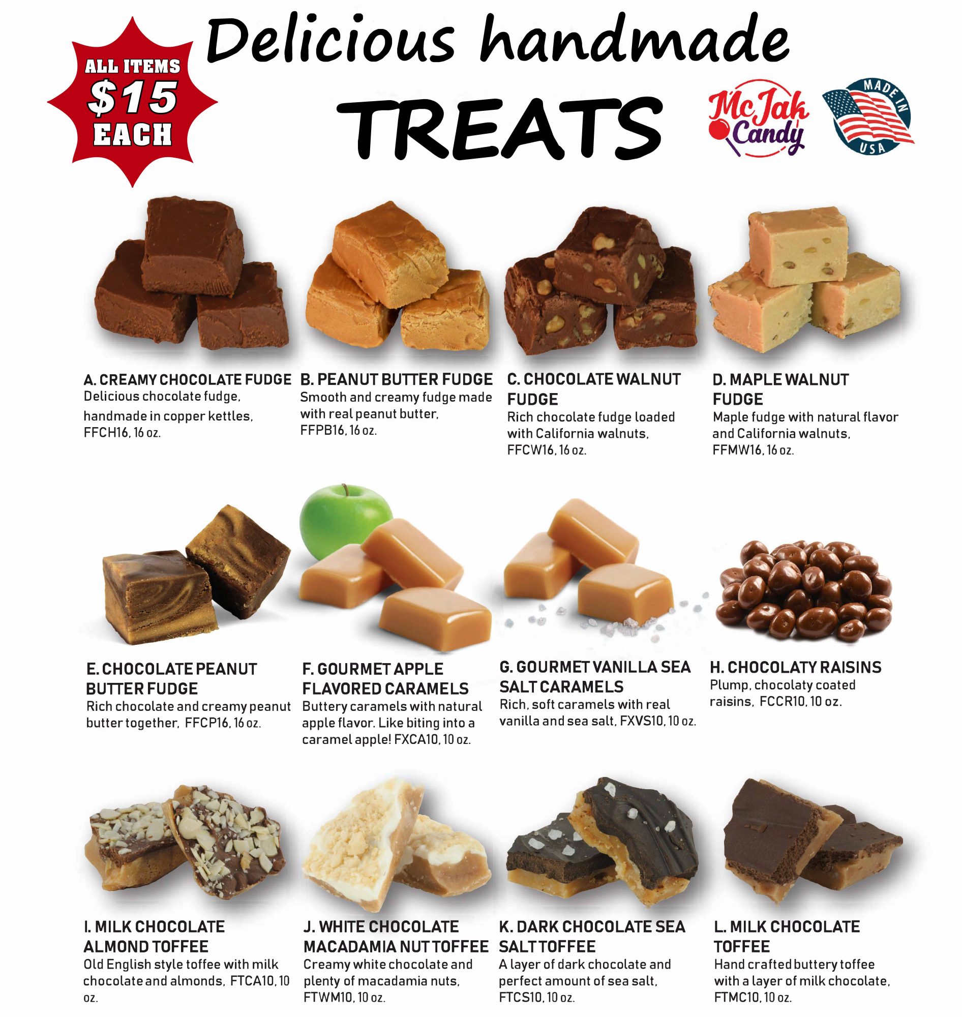 Fudge & Toffee Fundraiser by McJak Candy Co.