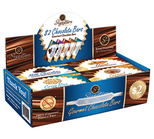 $2 Signature Premium Chocolate Candy Bar Carrier