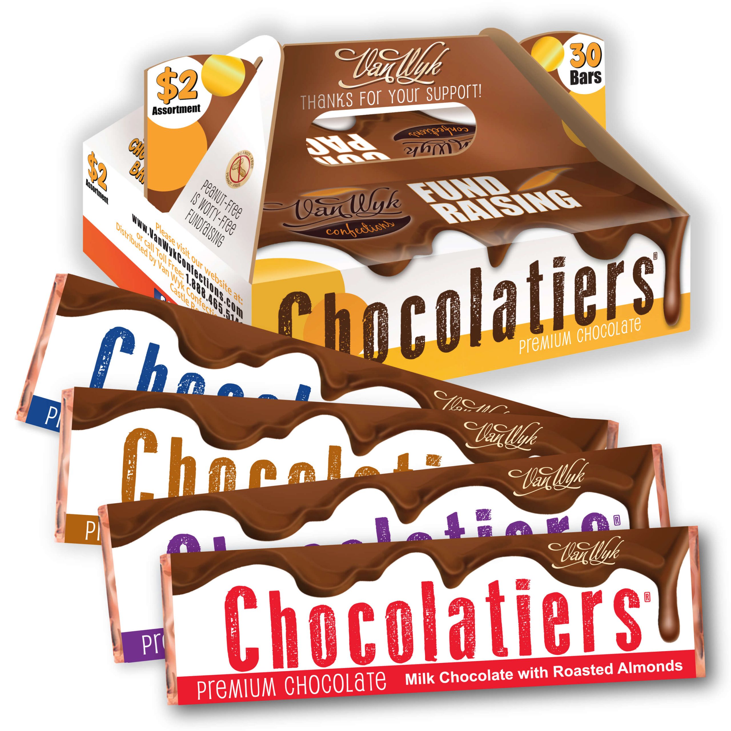 $2 Chocolatiers Carrier and Bars