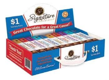 Signature $1 Variety Chocolate Bar New Carrier
